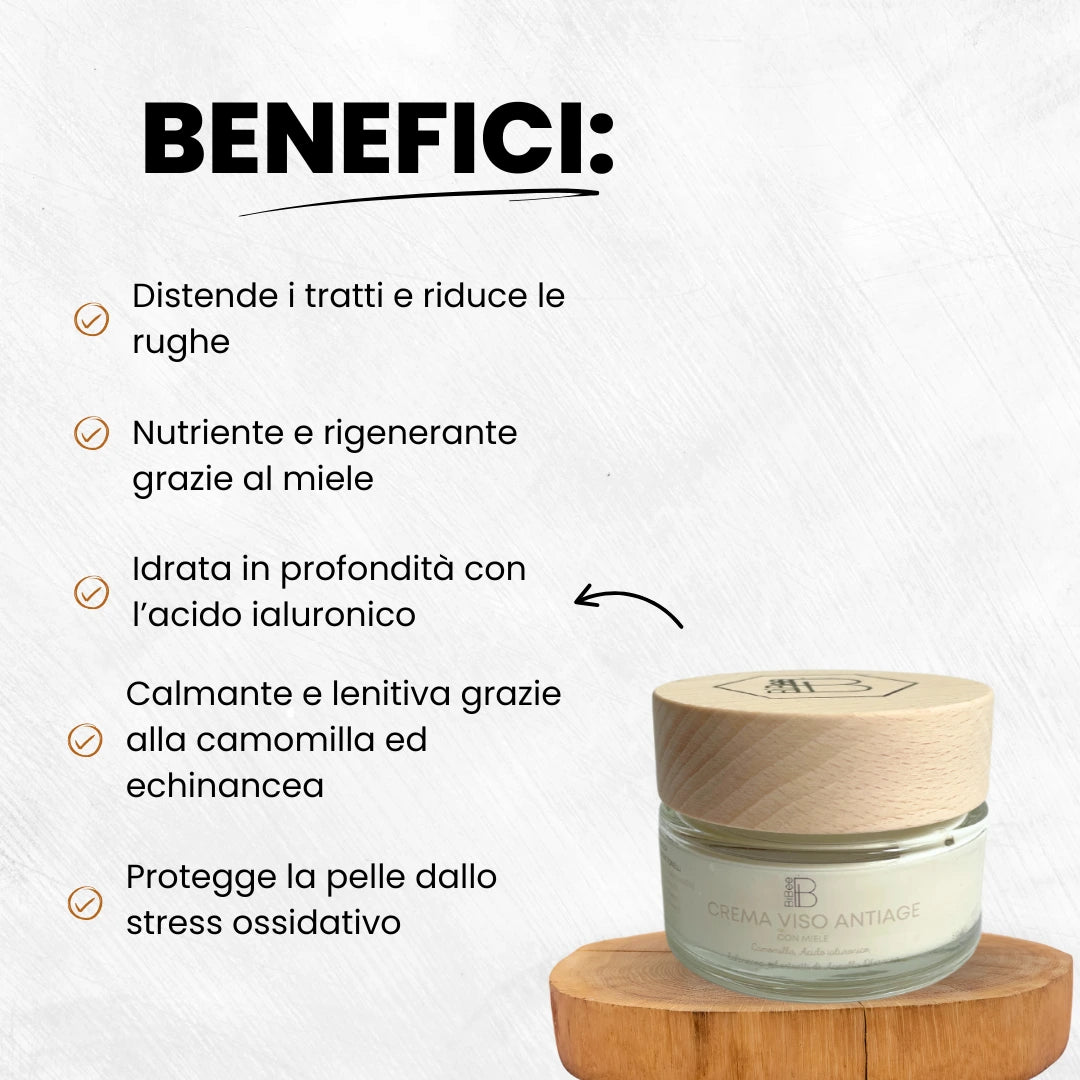 CREMA VISO ANTIAGE 50ML CON OLIO ESSENZIALE DI LITSEA CUBEBA