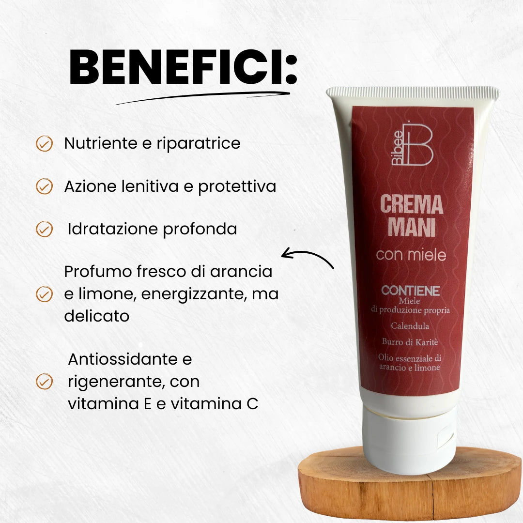 CREMA MANI OLIO ESSENZIALE ARANCIA E LIMONE 100 ML