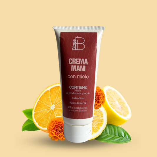 CREMA MANI OLIO ESSENZIALE ARANCIA E LIMONE 100 ML