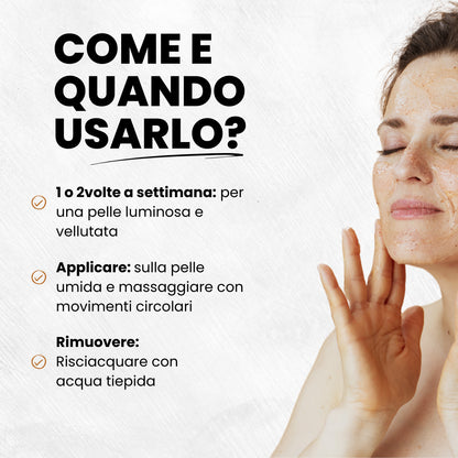 SCRUB CON OLIO ESSENZIALE DI ARANCIA E LIMONE 100ML